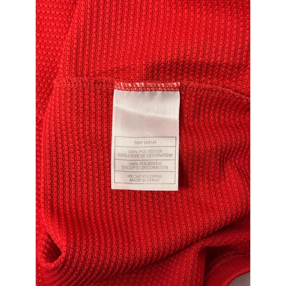 Vintage Nike ACG Polo Shirt Small Mens Red Zip Collar Hiking Performance - Picture 7 of 7